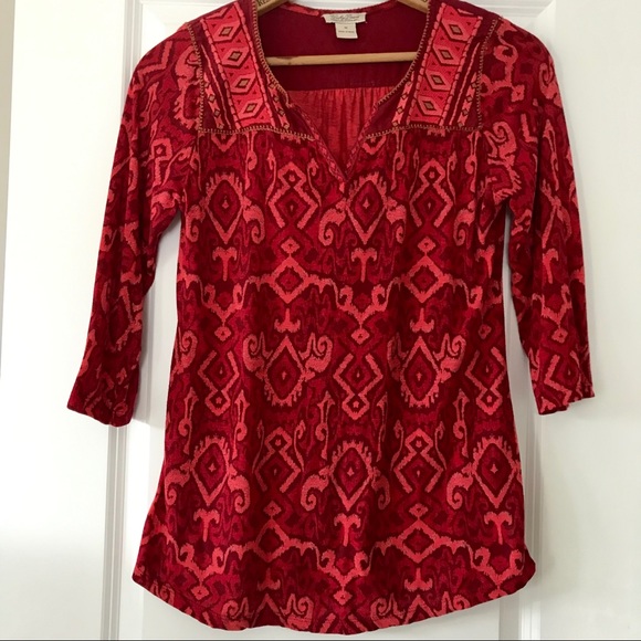 Lucky Brand Tops - Lucky Brand embroidered peasant top